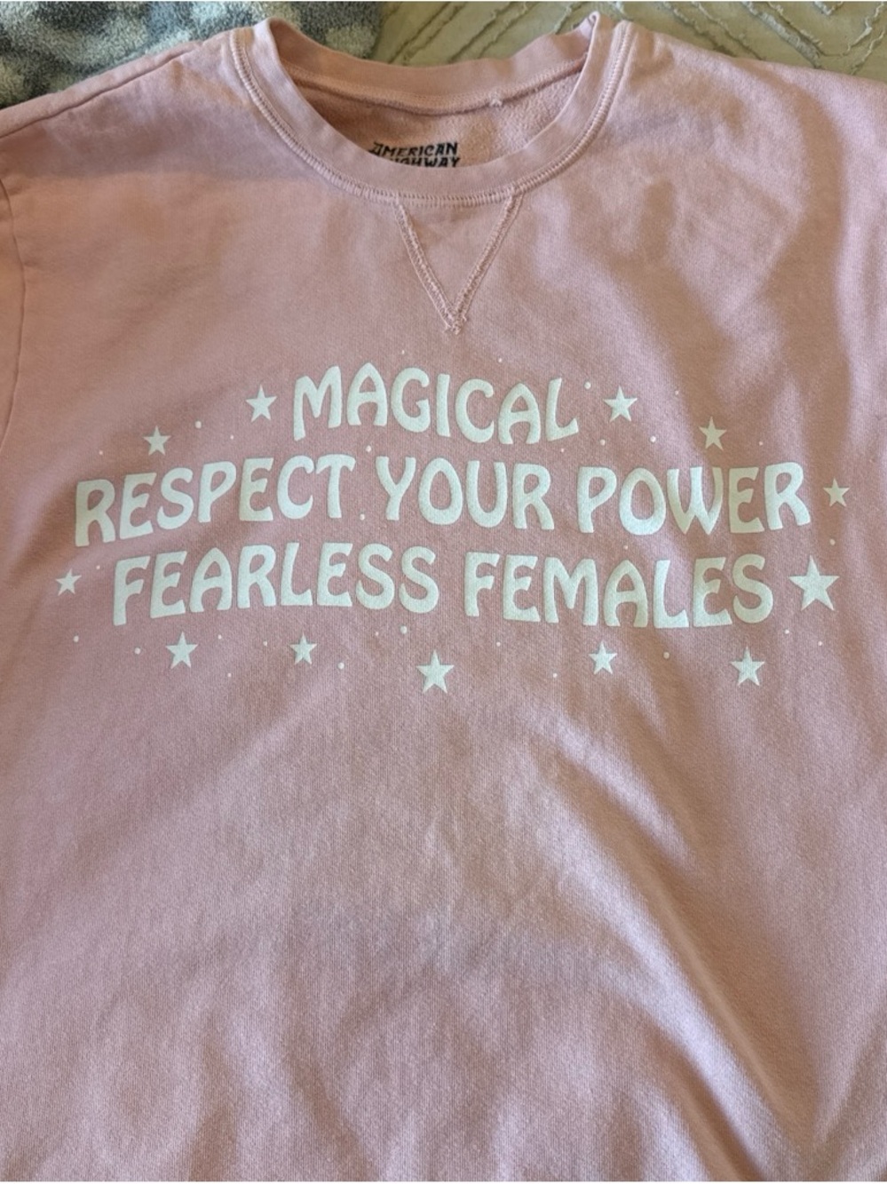 Buckle Pink Graphic "Magical Respect Your Power" Sweatshirt